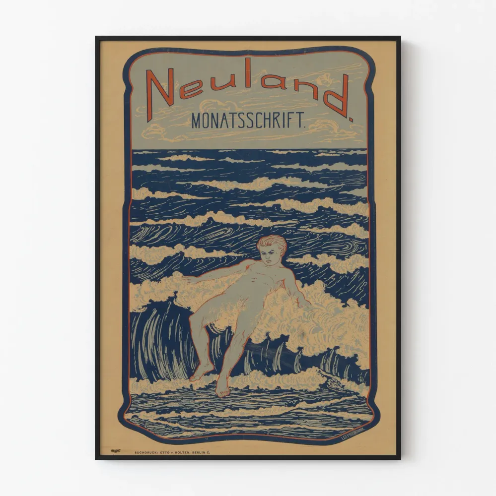 Vintage-Neuland juliste - Retroseinustataulu