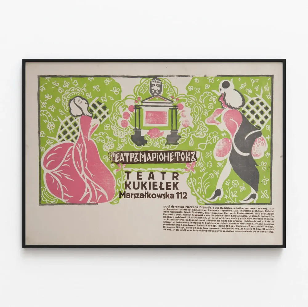 Vintage-näyttely Varjoteatteri Teatr Kukiełek Juliste