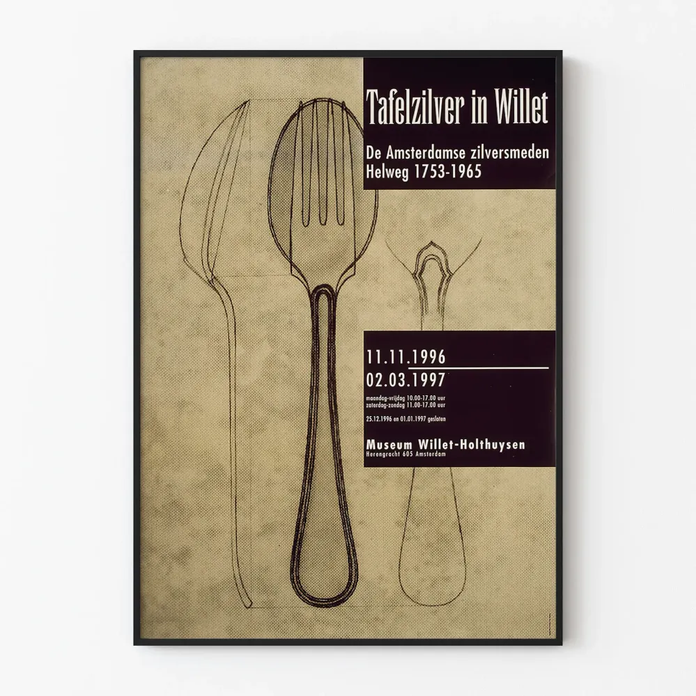 Vintage-näyttelyjuliste Tafelzilver Willetissä