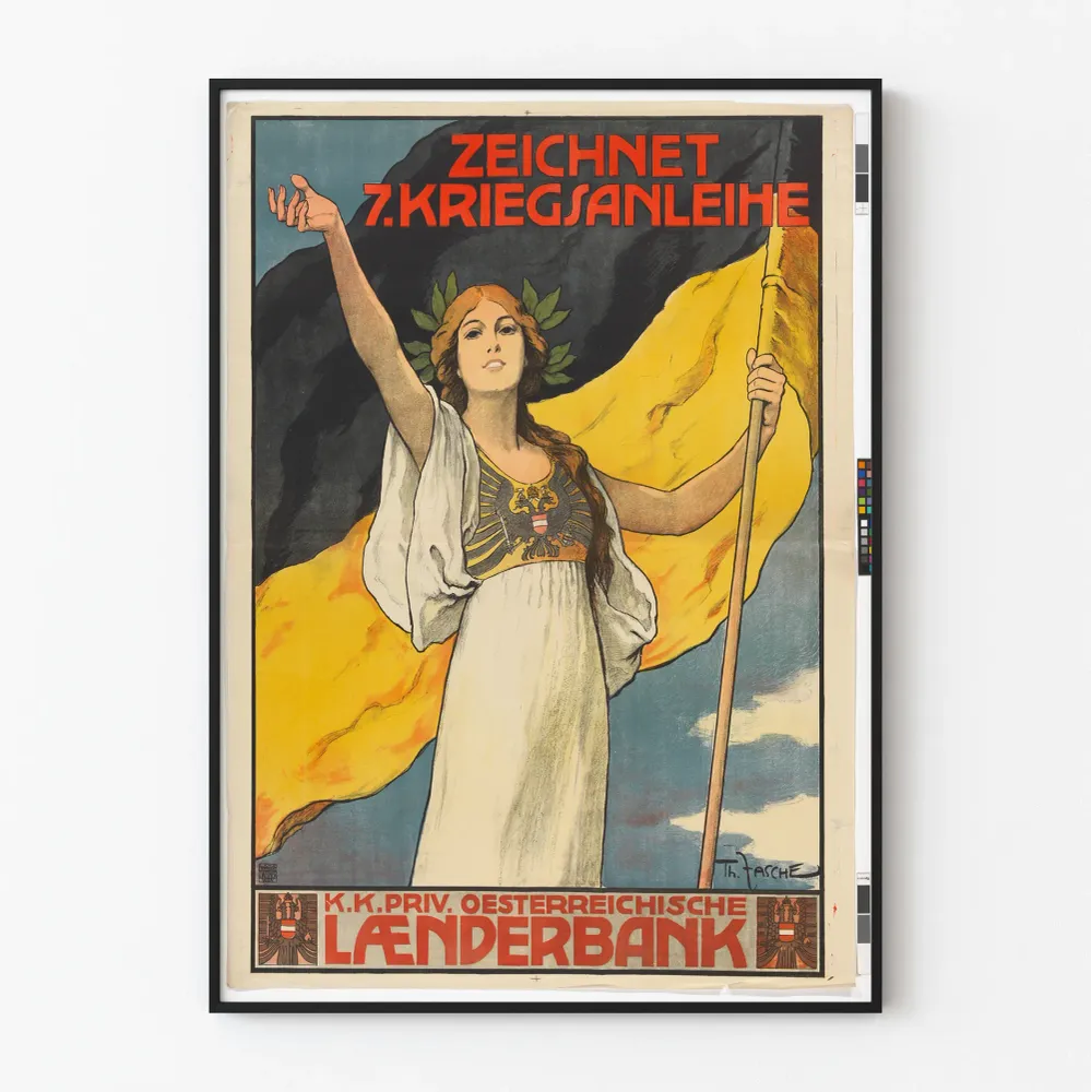 Vintage-sota juliste 7. sotarahoitus Itävallasta
