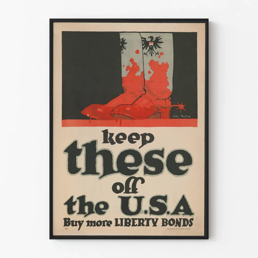 Vintage-sotajuliste - Liberty Bonds USA