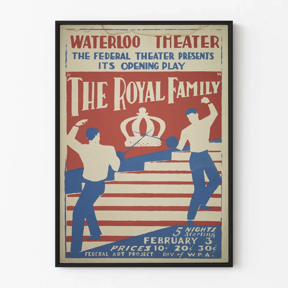 Vintage-teatteri Juliste Royal Family - Taideseinäkoristelu