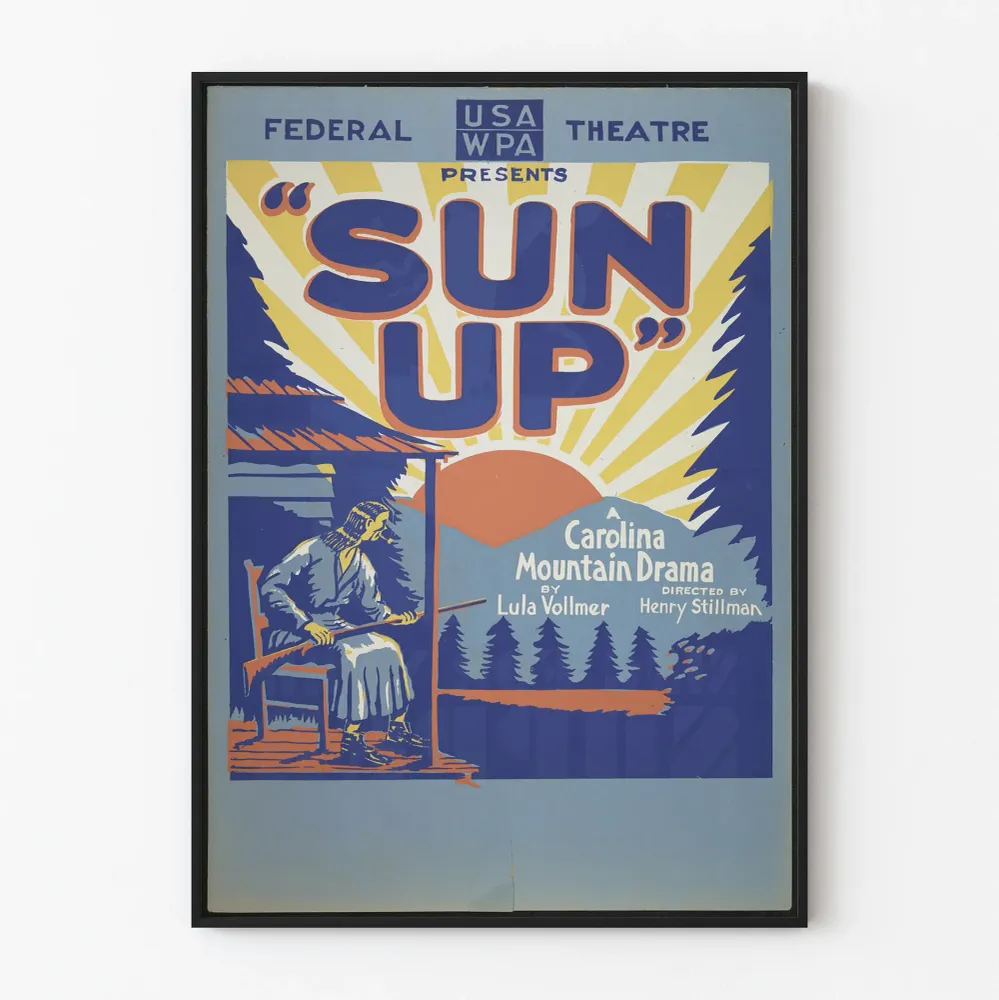 Vintage-teatteri Sun Up - Retro-seinäkoriste juliste