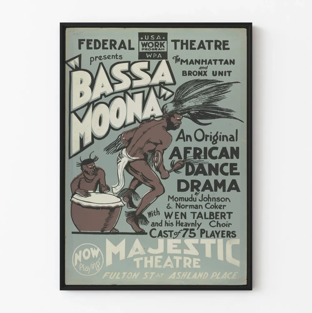 Vintage-teatterin Federal - Bassa Moona juliste