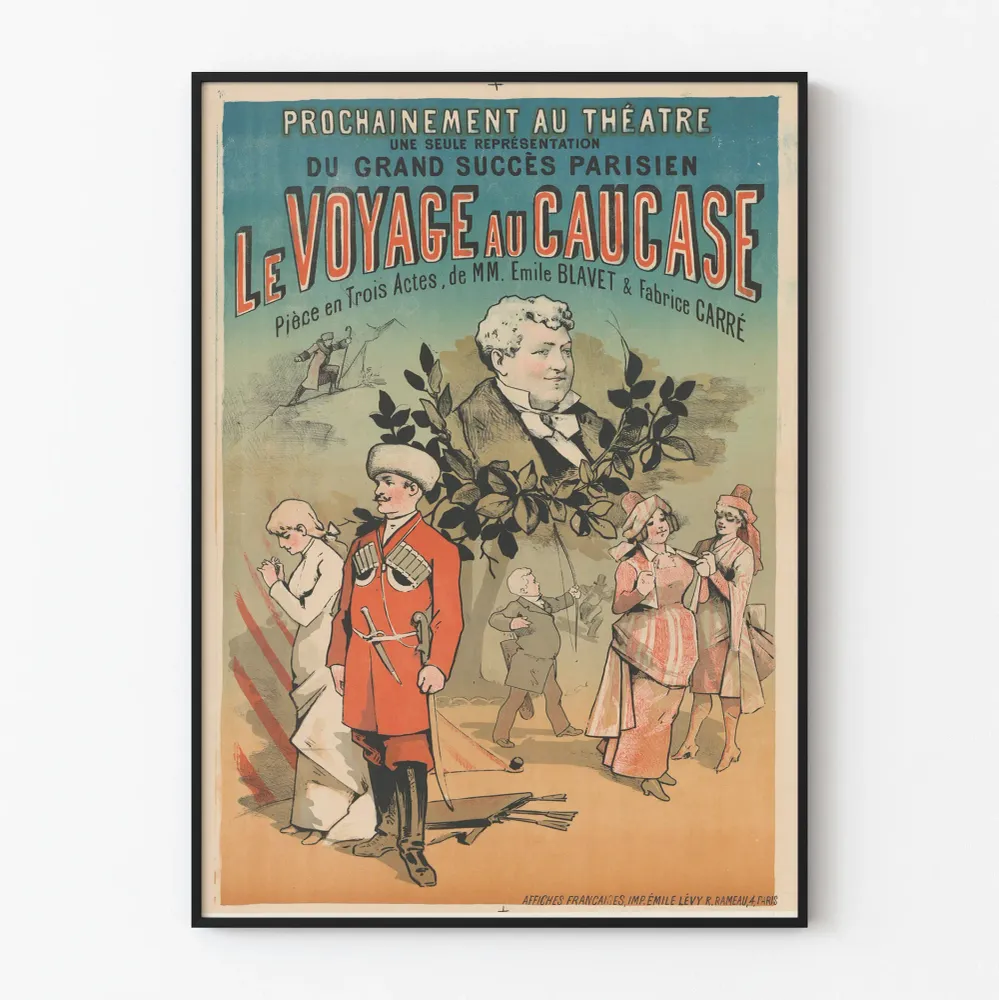 Vintage-teatterin juliste Matka Kaukasiassa