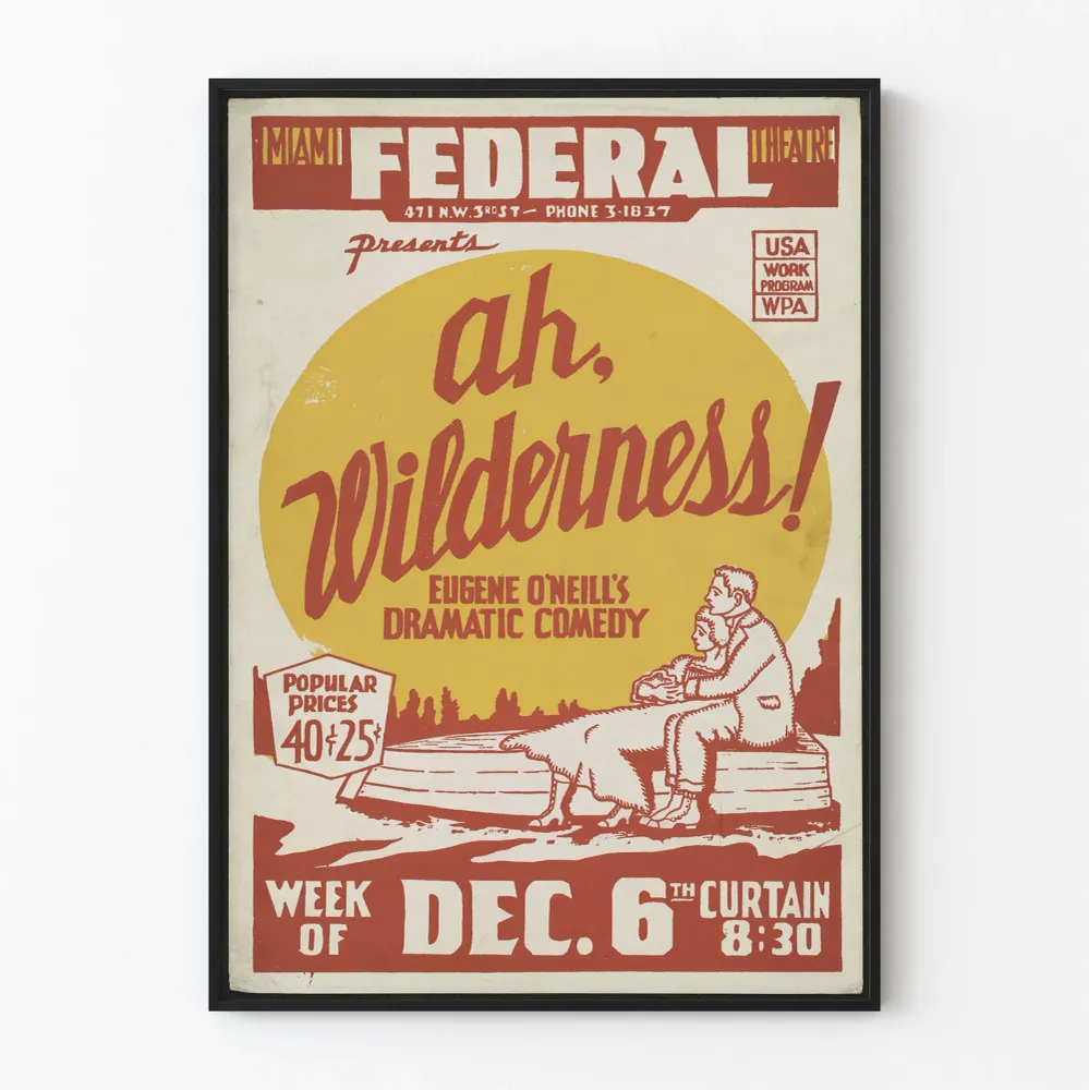 Vintage-teatterin juliste Ah, Wilderness!