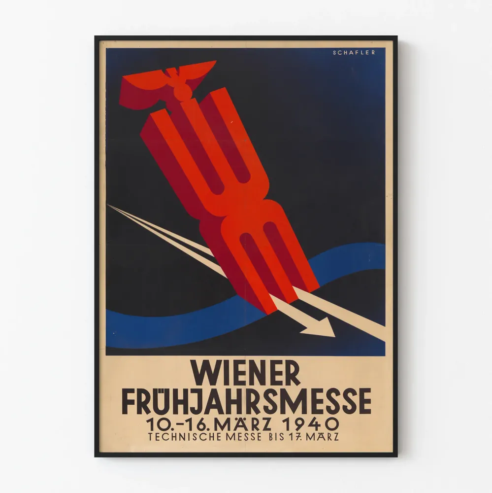 Vintage-Wienin kevätnäyttelyn 1940 juliste seinäkoriste