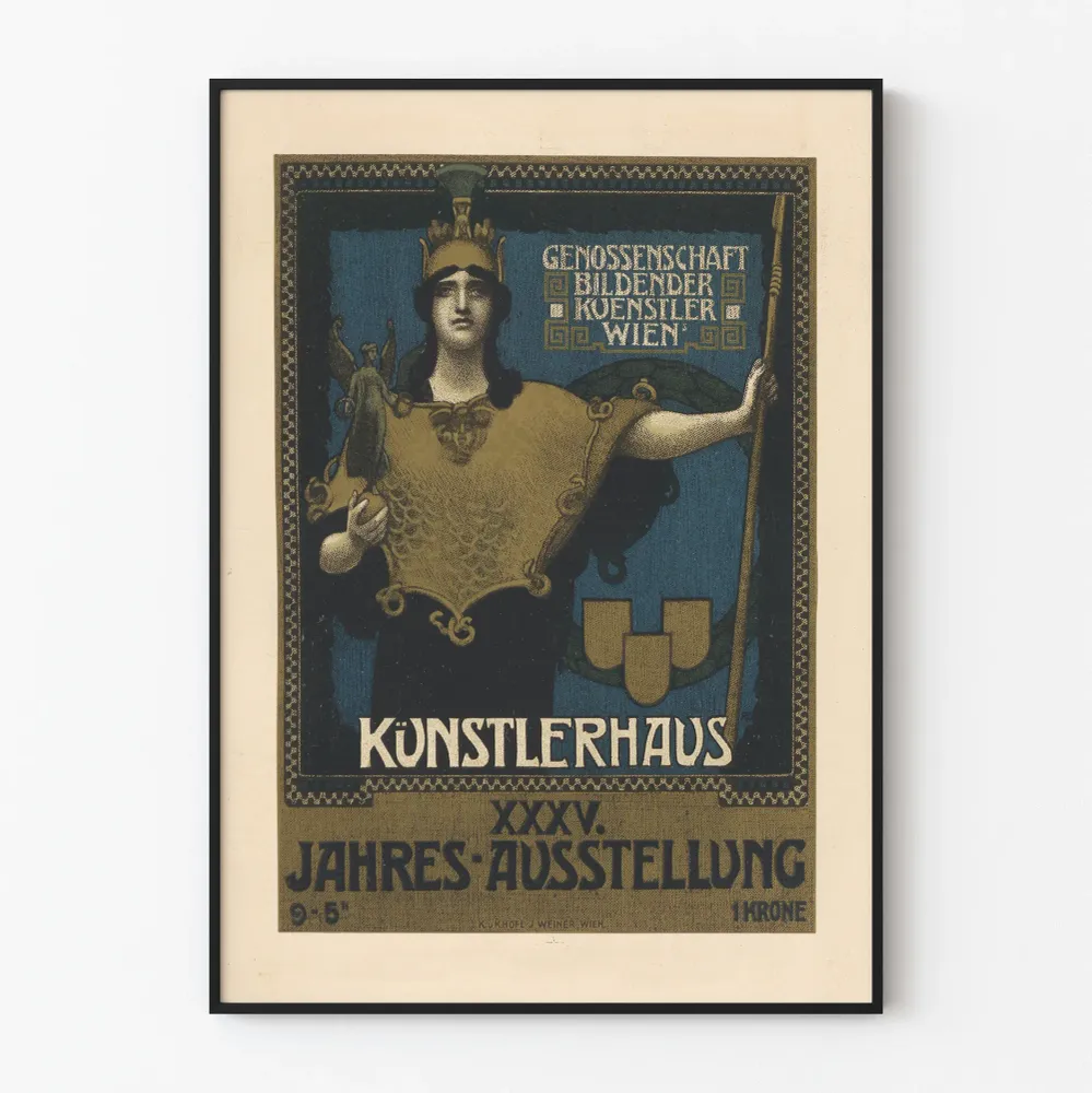 Wiener Künstlerhaus 1902 -näyttelyn vintagejuliste